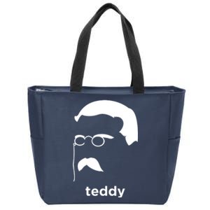 Teddy Roosevelt Vector Art American Zip Tote Bag