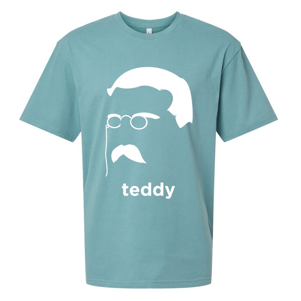 Teddy Roosevelt Vector Art American Sueded Cloud Jersey T-Shirt