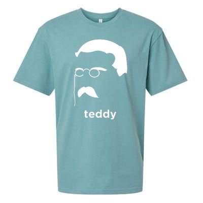 Teddy Roosevelt Vector Art American Sueded Cloud Jersey T-Shirt