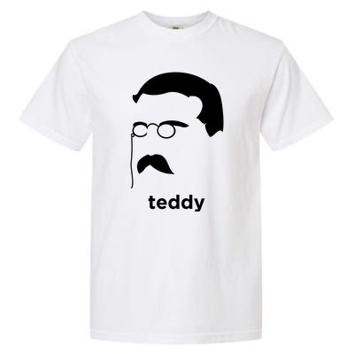 Teddy Roosevelt Vector Art American Garment-Dyed Heavyweight T-Shirt