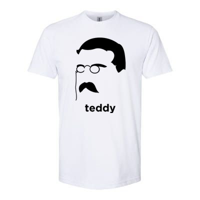 Teddy Roosevelt Vector Art American Softstyle CVC T-Shirt