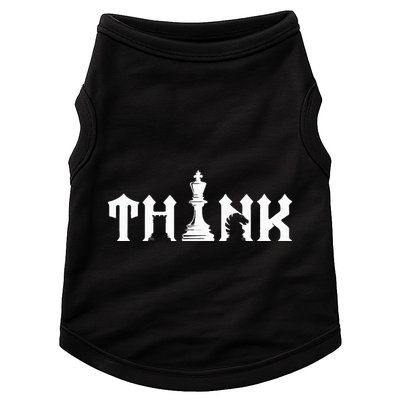 Think Retro Vintage Chess Pieces Player Gift Chess Lover Doggie Tank