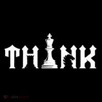 Think Retro Vintage Chess Pieces Player Gift Chess Lover T-Shirt
