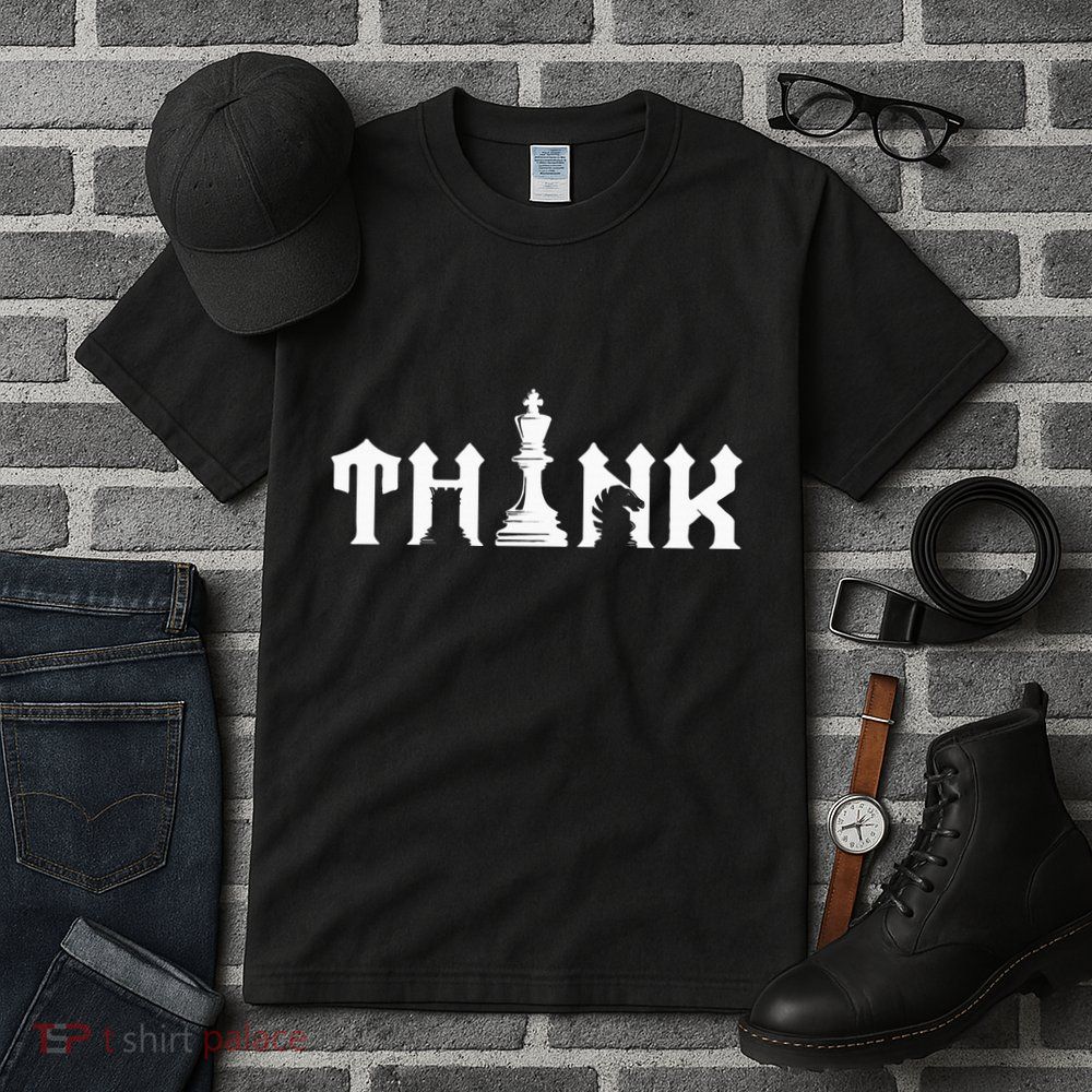 Think Retro Vintage Chess Pieces Player Gift Chess Lover Tall T-Shirt