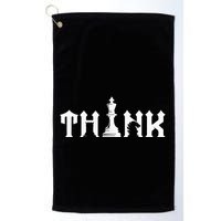Think Retro Vintage Chess Pieces Player Gift Chess Lover Golf Towel