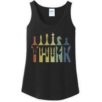 Think Retro Vintage Chess Pieces Player Gifts Chess Coach Ladies Essential Tank