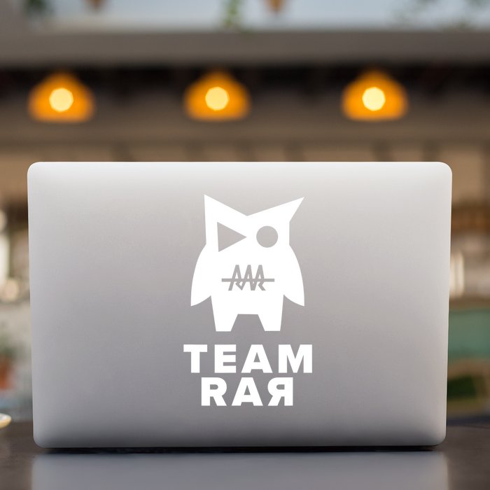 Team Rar V0 Coder Crew Permanent Decal Sticker