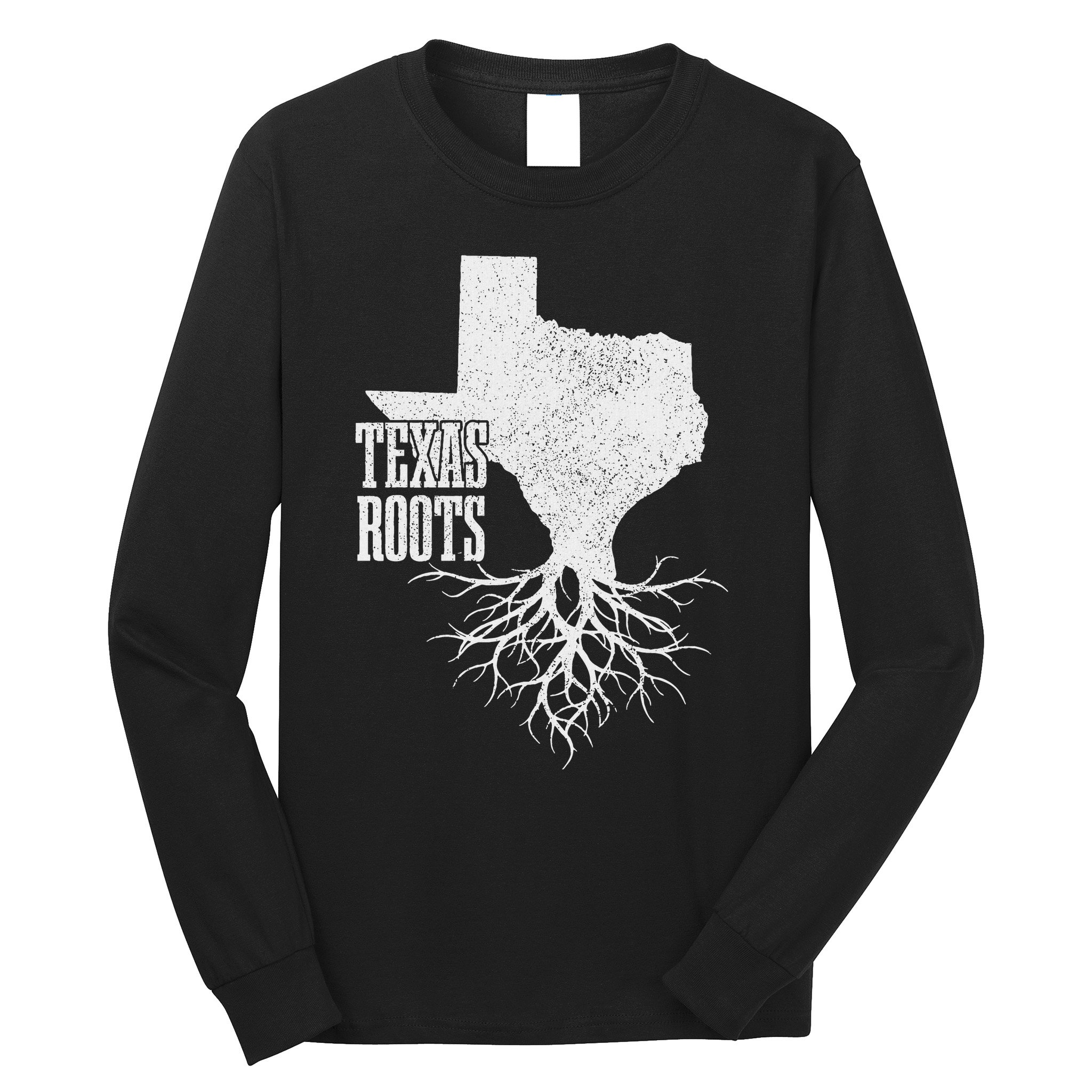 Texas Roots Vintage Usa America Long Sleeve Shirt