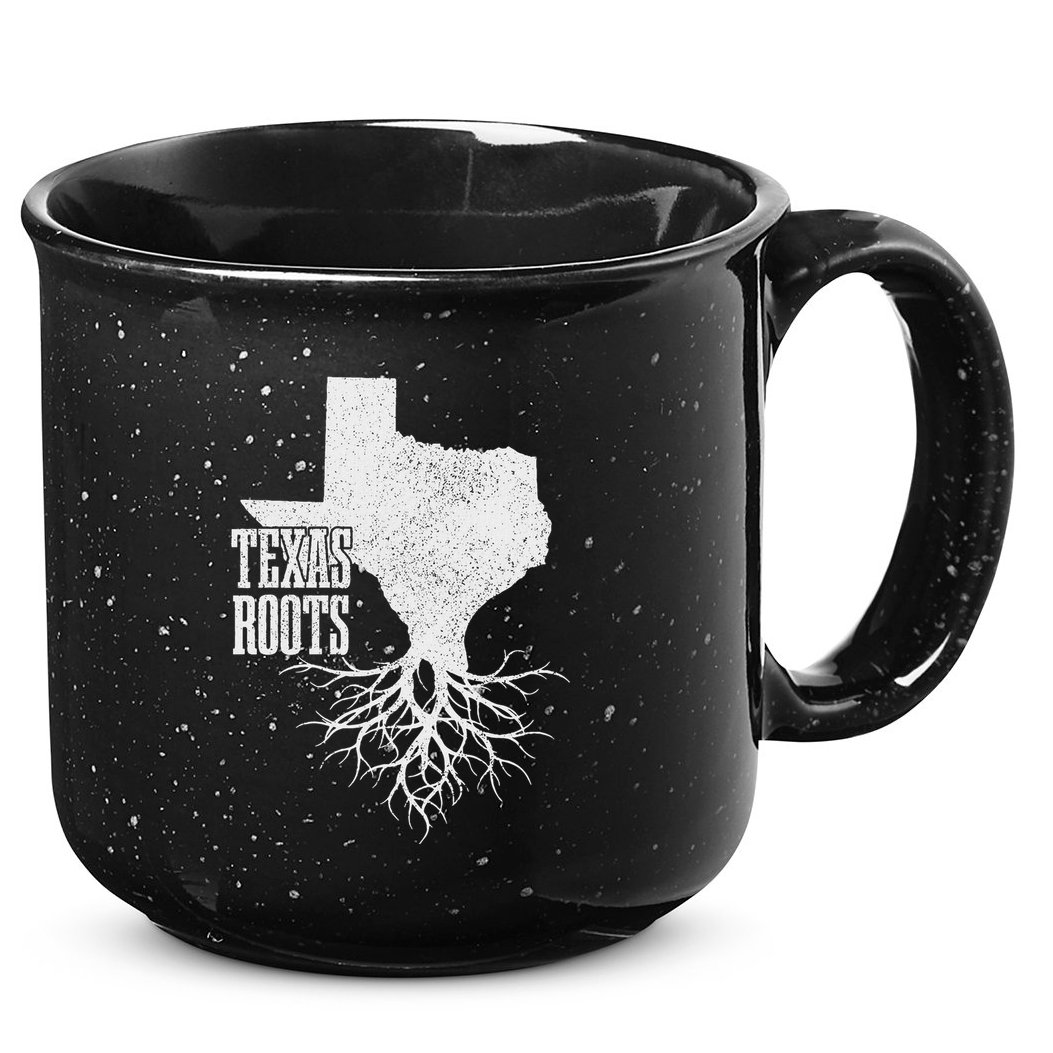Texas Roots Vintage Usa America 15oz Campfire Ceramic Mug