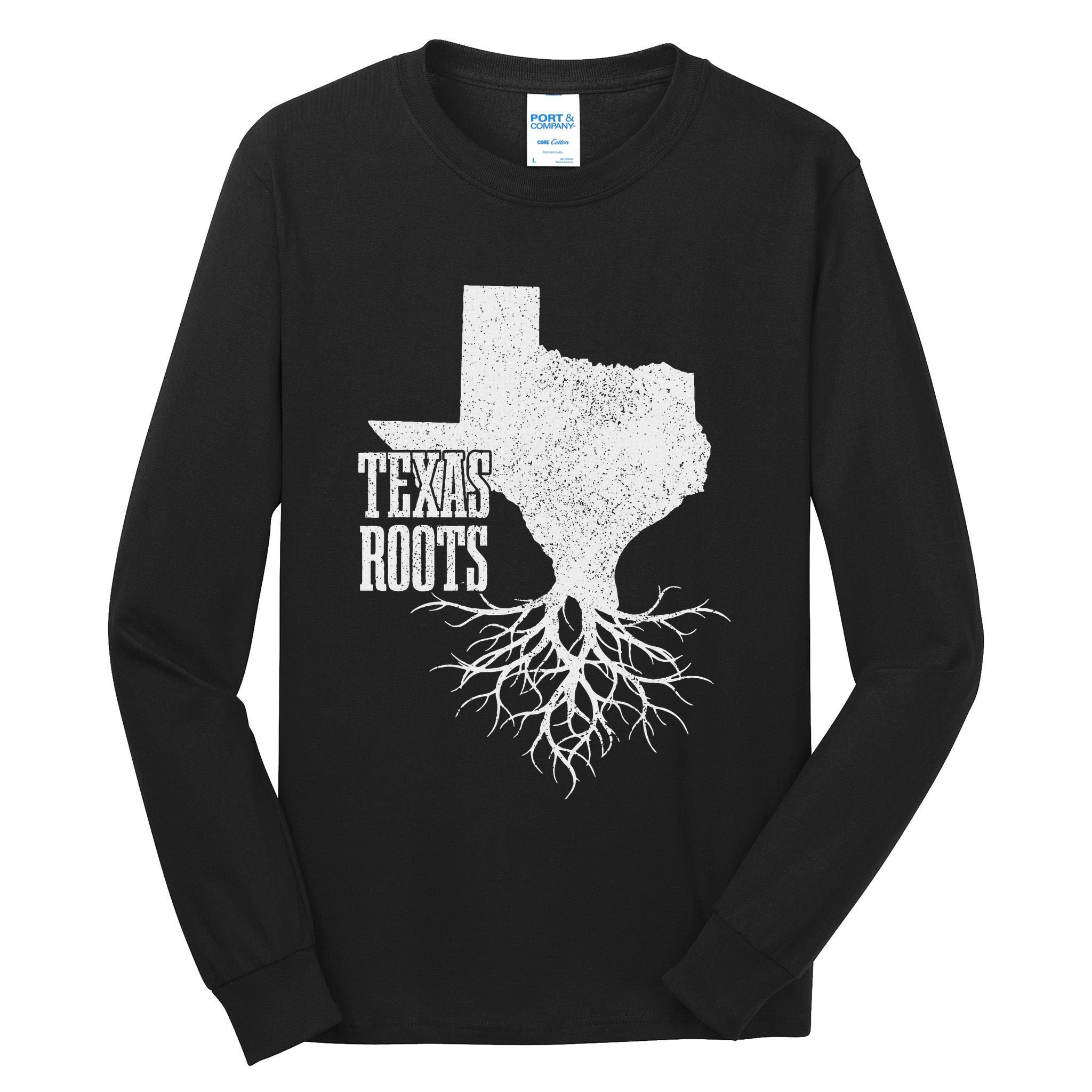 Texas Roots Vintage Usa America Tall Long Sleeve T-Shirt