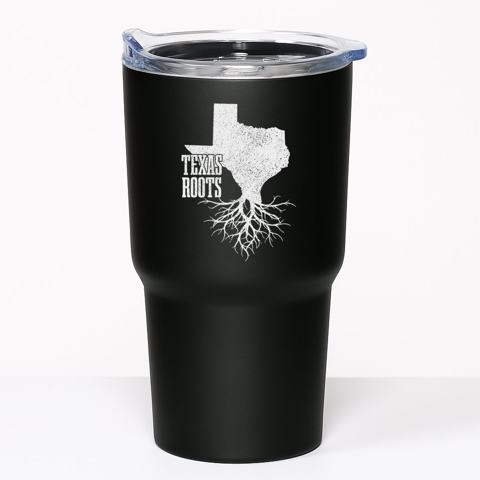 Texas Roots Vintage Usa America Tumbler
