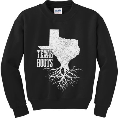 Texas Roots Vintage Usa America Kids Sweatshirt