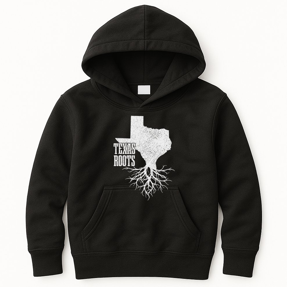 Texas Roots Vintage Usa America Kids Hoodie