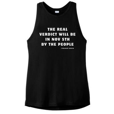 The Real Verdict Will Be November 5th By The People Ladies PosiCharge Tri-Blend Wicking Tank