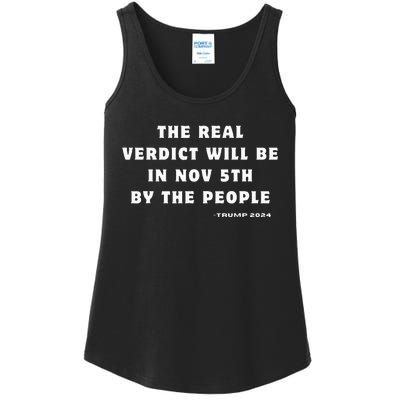 The Real Verdict Will Be November 5th By The People Ladies Essential Tank