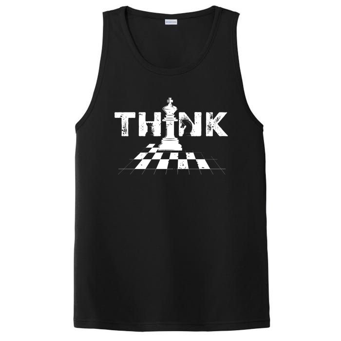 Think Retro Vintage Chess Pieces Player Gift Chess Lover PosiCharge Competitor Tank