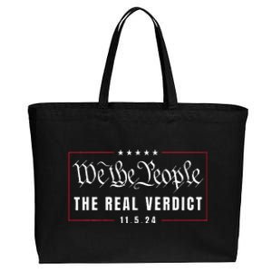 The Real Verdict Is Going To Be November 5th By The People Cotton Canvas Jumbo Tote