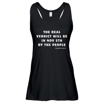 The Real Verdict Will Be November 5th By The People Ladies Essential Flowy Tank