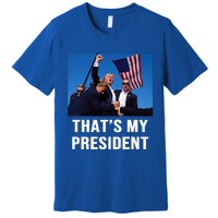 The Return Western Cowboy Trump 2024 Taking America Back Premium T-Shirt