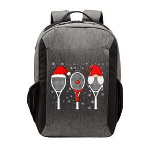 Tennis Racket Wearing Xmas Hat Christmas Tennis Racket Lover Vector Backpack