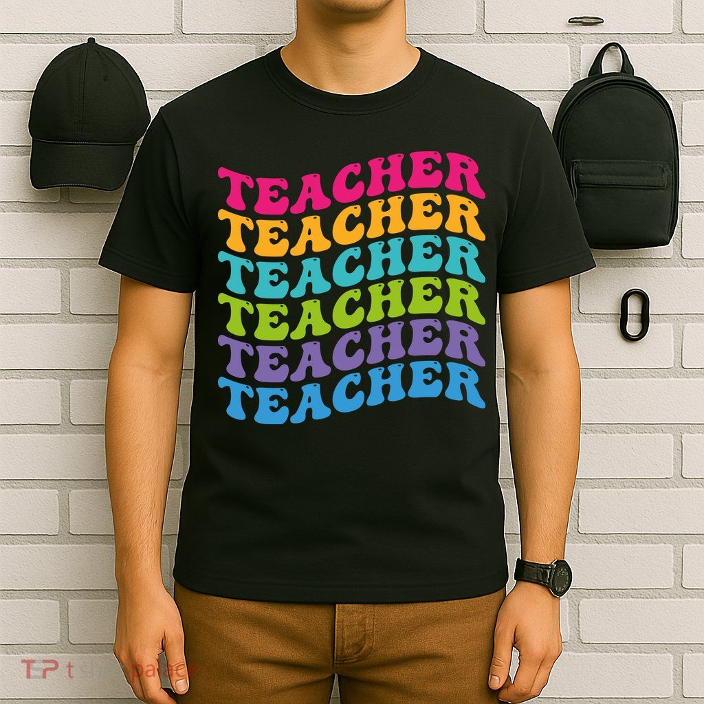 Teacher Retro Word Mashup T-Shirt