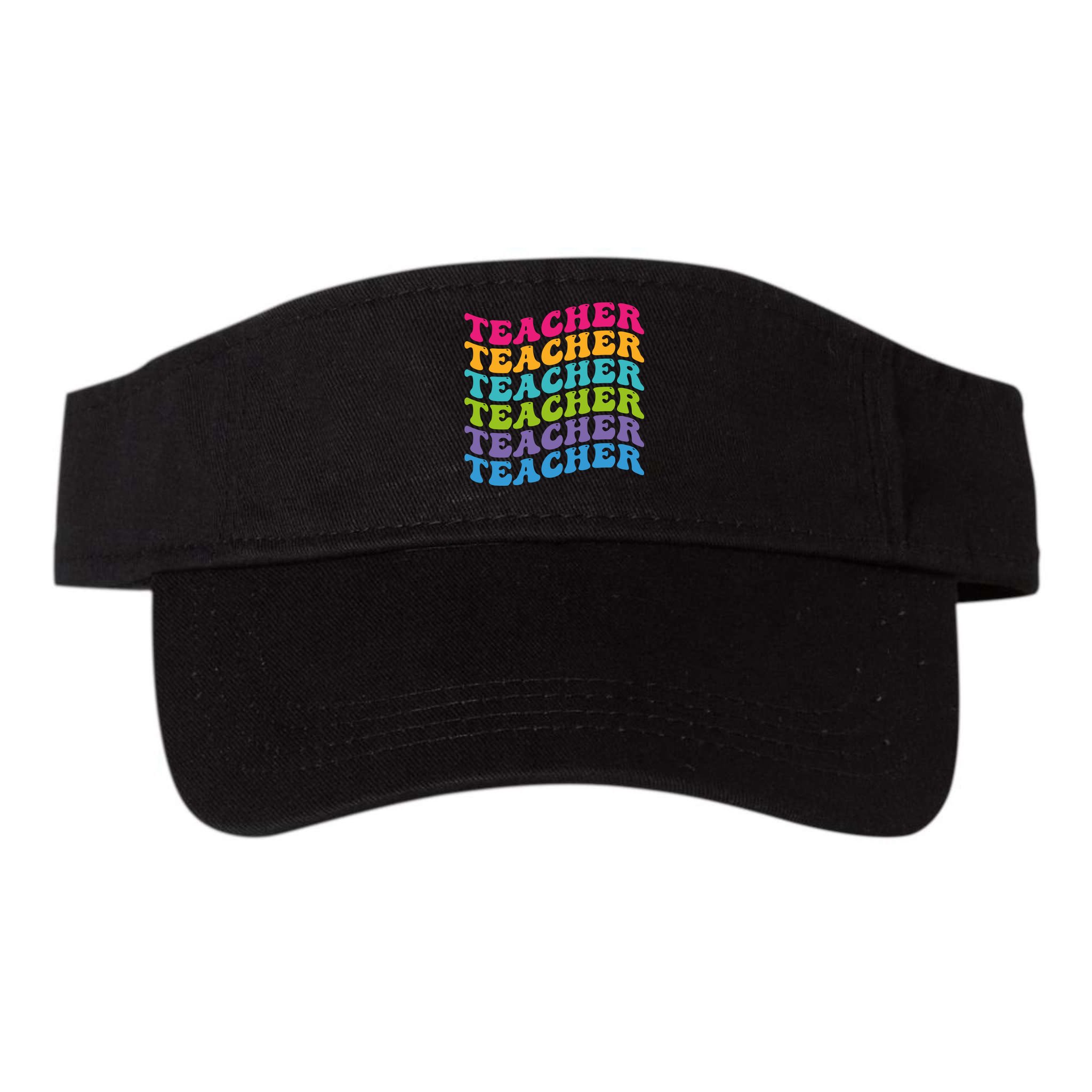 Teacher Retro Word Mashup Visor