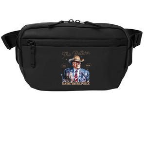 The Return Western Cowboy Trump 2024 Taking America Back Crossbody Pack