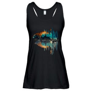 Trees Reflection Wildlife Nature Animal Bear Outdoor Forest Ladies Essential Flowy Tank