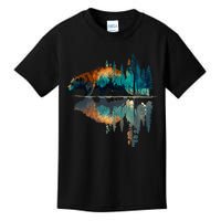 Trees Reflection Wildlife Nature Animal Bear Outdoor Forest Kids T-Shirt