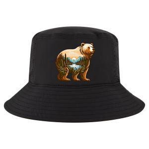 Trees Reflection Wildlife Nature Animal Forest Bear Outdoor Gift Cool Comfort Performance Bucket Hat