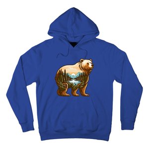 Trees Reflection Wildlife Nature Animal Forest Bear Outdoor Gift Hoodie