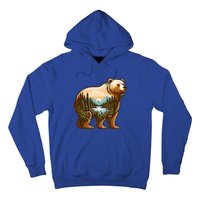 Trees Reflection Wildlife Nature Animal Forest Bear Outdoor Gift Hoodie