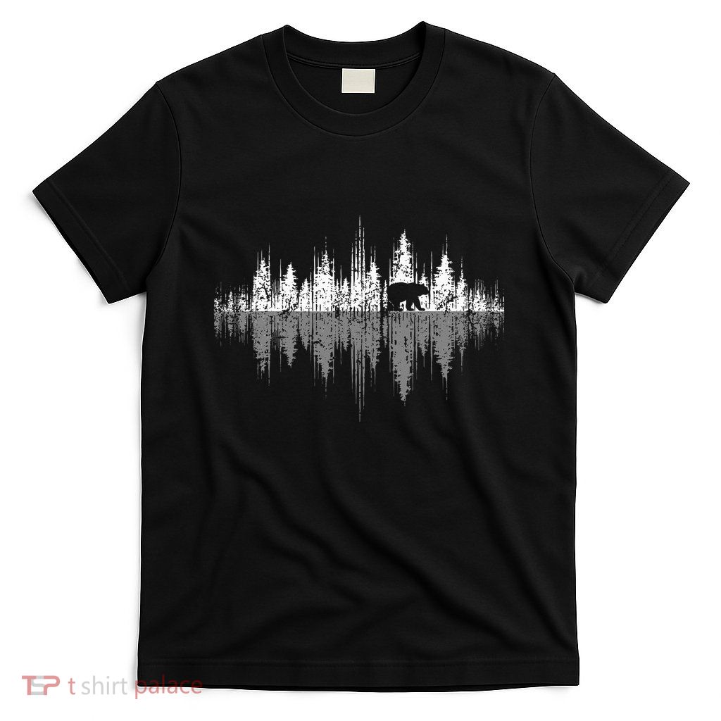 Trees Reflection Wildlife Nature Animal Bear Outdoor Forest T-Shirt