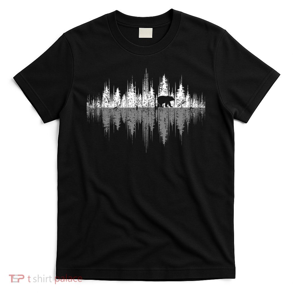 Trees Reflection Wildlife Nature Animal Bear Outdoor Forest T-Shirt