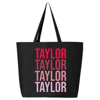 Taylor Retro Wordmark Pattern I love Taylor 25L Jumbo Tote