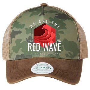 The Red Wave Is Coming 2024 Trump Gifts Legacy Tie Dye Trucker Hat