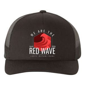 The Red Wave Is Coming 2024 Trump Gifts Yupoong Adult 5-Panel Trucker Hat