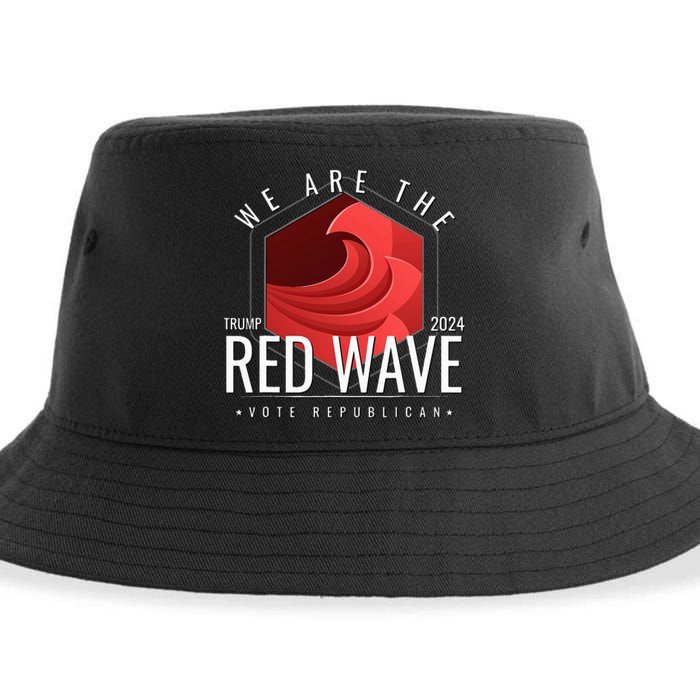 The Red Wave Is Coming 2024 Trump Gifts Sustainable Bucket Hat