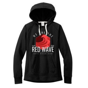 The Red Wave Is Coming 2024 Trump Gifts Women's Fleece Hoodie