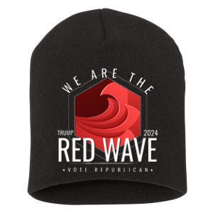 The Red Wave Is Coming 2024 Trump Gifts Short Acrylic Beanie