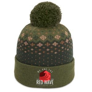 The Red Wave Is Coming 2024 Trump Gifts The Baniff Cuffed Pom Beanie