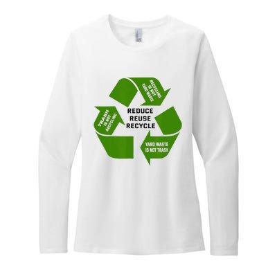 Trash Recycling Waste Womens CVC Long Sleeve Shirt