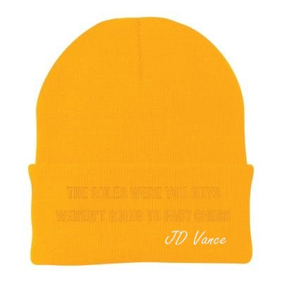 The Rules Were You Guys WerenT Going To Fact Check Vance Knit Cap Winter Beanie