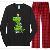 Tree Rex Xmas Trex Christmas Dinosaur Long Sleeve Pajama Set