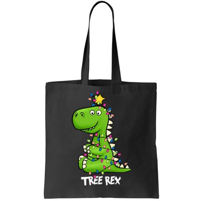 Tree Rex Xmas Trex Christmas Dinosaur Tote Bag