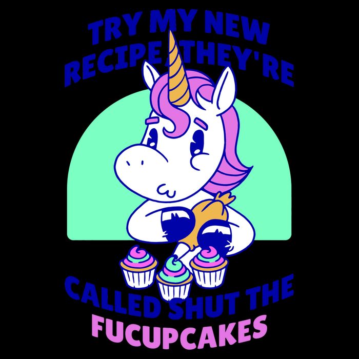 Try My Recipe Shut the Fucupcakes Funny Unicorn 16oz Travel Tumbler