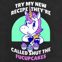 Try My Recipe Shut the Fucupcakes Funny Unicorn Tumbler