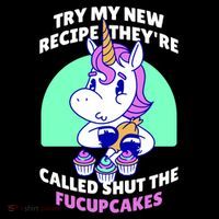 Try My Recipe Shut the Fucupcakes Funny Unicorn Wool Snapback Cap