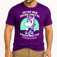 Try My Recipe Shut the Fucupcakes Funny Unicorn Performance Shirt