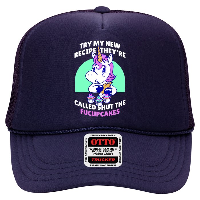 Try My Recipe Shut the Fucupcakes Funny Unicorn Hat